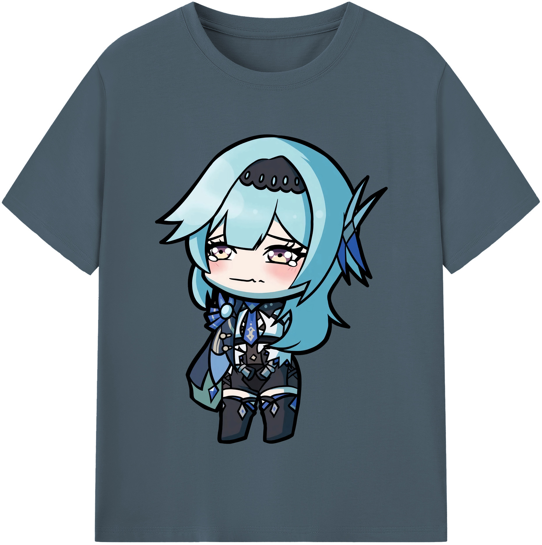 げんし神 优菈 ゆうら genshin Yūra 綿100％半袖Tシャツ（フロントプリント）